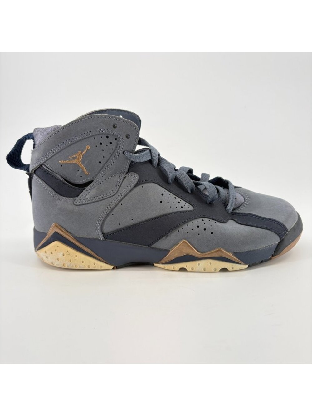 Nike Air Jordan 7 Retro Boys Size 5.5Y Blue Athletic Basketball Shoes Sneakers